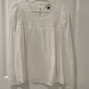White 100% cotton blouse